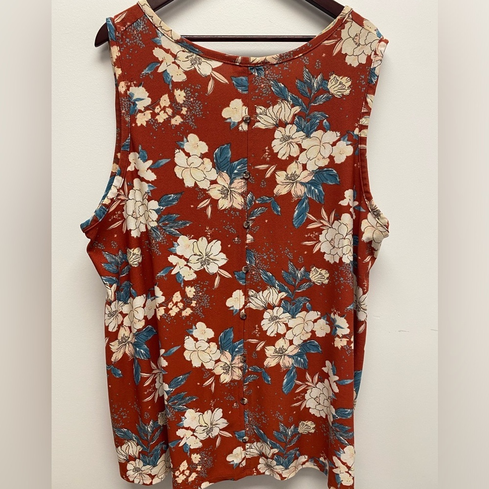 *4 for $20* Lily Morgan Floral Sleveless Blouse - Picture 2 of 7